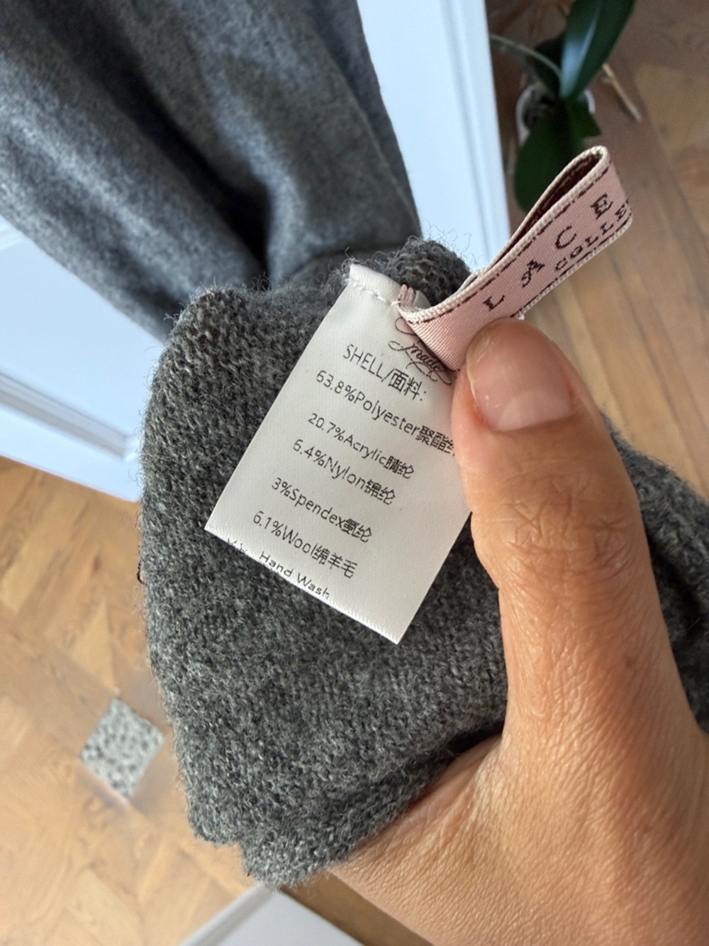 Sleeveless Mockneck Knit Wide-Leg Dress in Gray - Picture 3 of 5